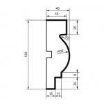Молдинг фасадний Prestige Decor MC 115