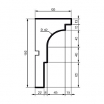 Карниз фасадний Prestige Decor KC 115