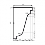 Карниз фасадний Prestige Decor KC 134