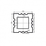 Колона фасадна Prestige Decor LC 111-21 Full