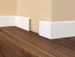 Плінтус HDF 80x18x2500 мм Dollken CUBU XL 80 мм Білий