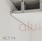 Профиль теневого шва Dizal ACT-14 с LED-каналом белый