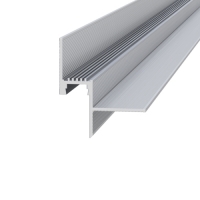Профіль тіньового шва LED 47x41,1x3000 мм Без покриття Срібло