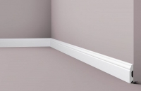 Плінтус дюрополімерний 60x13x2000 мм Nmc Wallstyl FB1 Фарбований білий RAL 9016 (ціна за м/пог.)