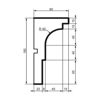 Карниз фасадний Prestige Decor KC 115