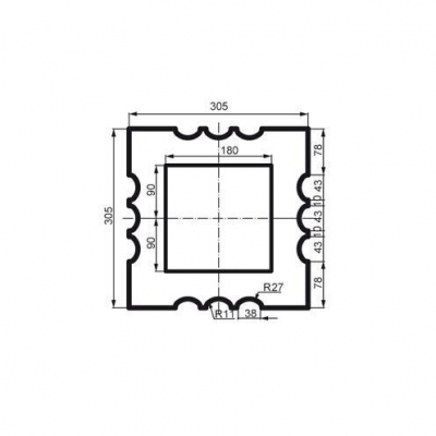 Колона фасадна Prestige Decor LC 111-21 Full