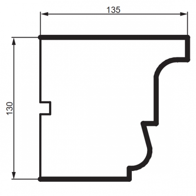 Карниз фасадний Prestige Decor KC 140