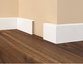 Плинтус HDF 60x12,6x2500 мм Dollken CUBU 60 мм Снежно-белый