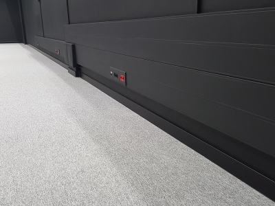 Плинтус HDF 80x12,6x2500 мм Dollken CUBU 80 мм Снежно-белый