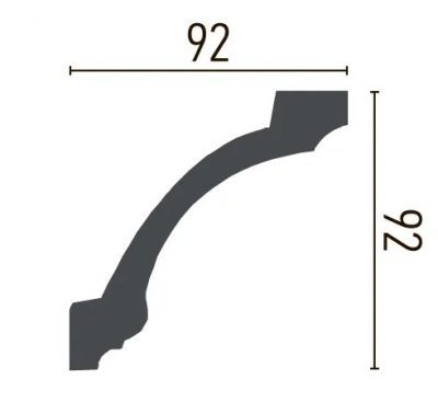 Карниз 92x92x2440 мм Gaudi Decor C 104