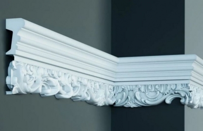 Молдинг 138x40x2440 мм Gaudi Decor CR 608
