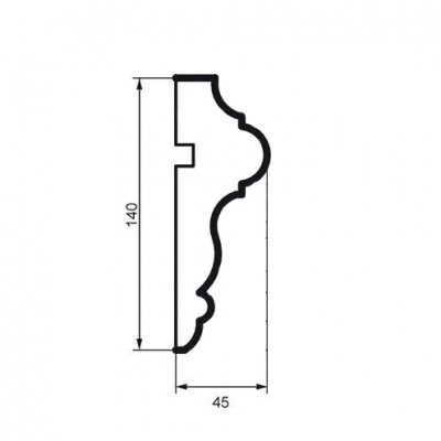 Молдинг фасадний Prestige Decor MC 158