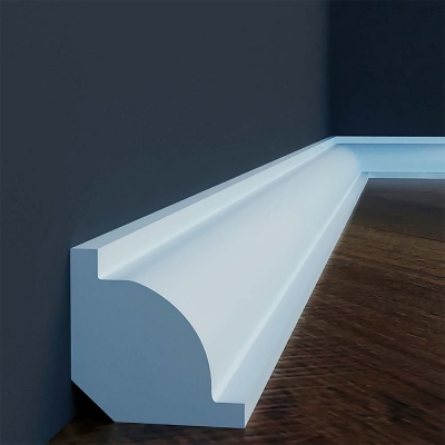 Плінтус дюрополімерний 22x22x2440 мм Cezar Elegance LPC-01 (ціна за м/пог)