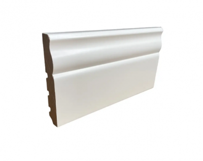 Плінтус мдф фарбований 120x16x2070 мм Класик білий (ціна за м/пог)