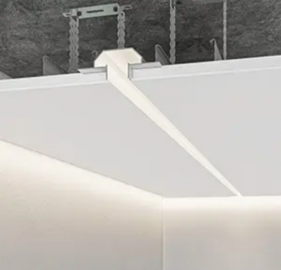 Профиль теневого шва Dizal PCT-22 з LED-каналом разделочный