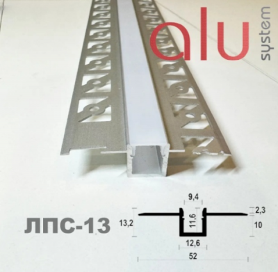Лінійний LED профіль Dizal для гіпсокартону ЛПС-13